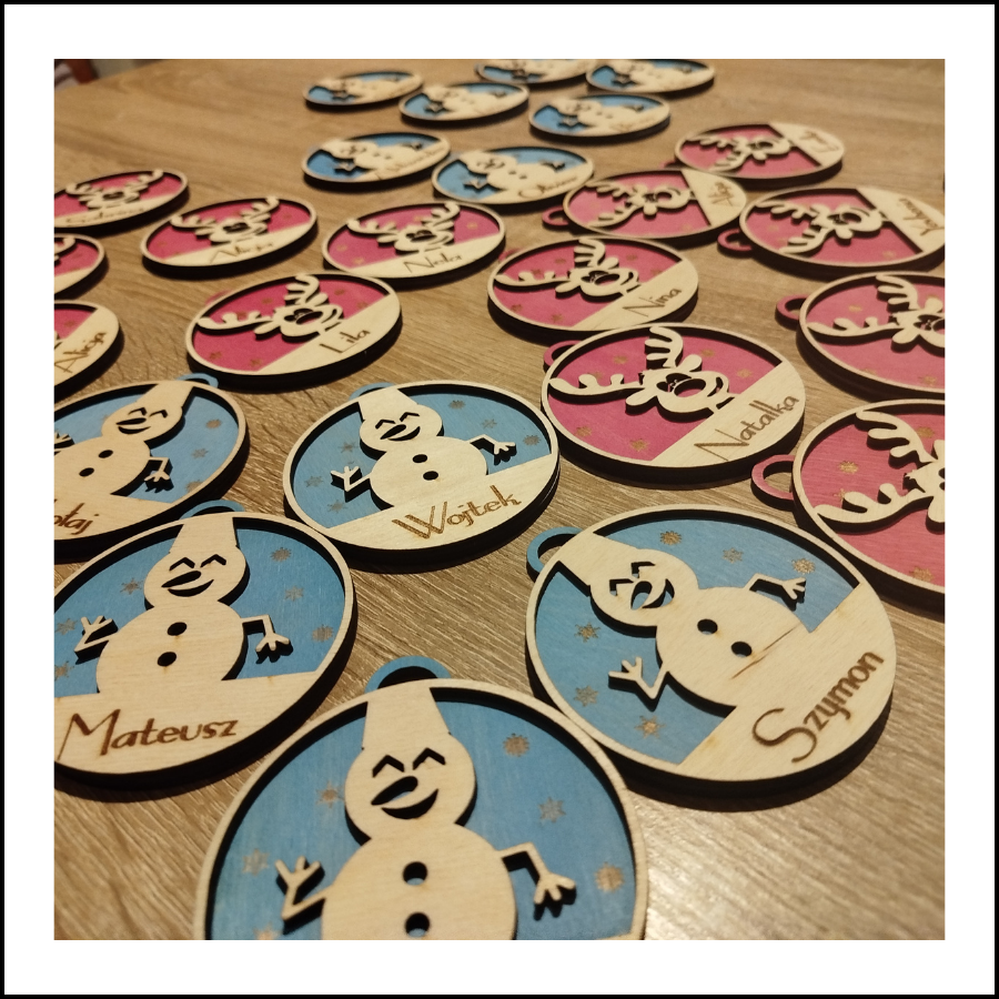 Personalizowane zawieszki świąteczne